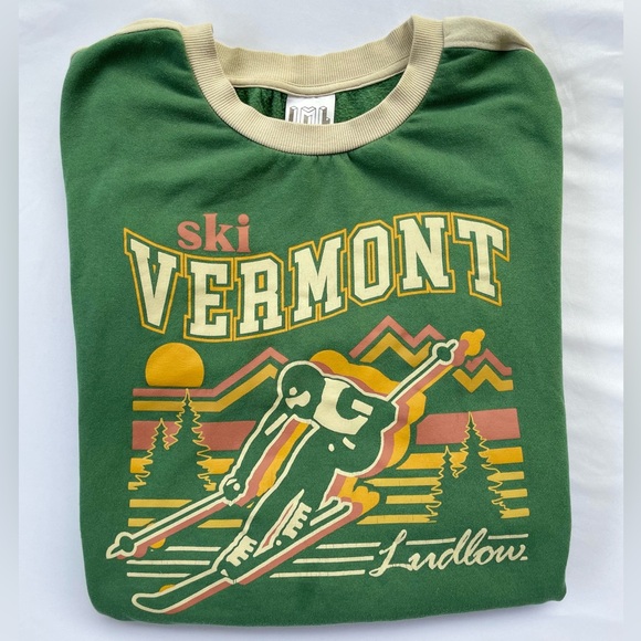 Ski Vermont Ludlow Crewneck Sweatshirt - Large - Picture 1 of 8